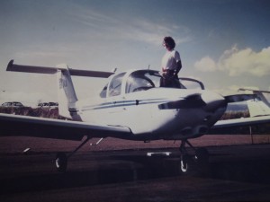 Here I am, third generation pilot, with a Piper Tomahawk. (My Mom shot this pic.)